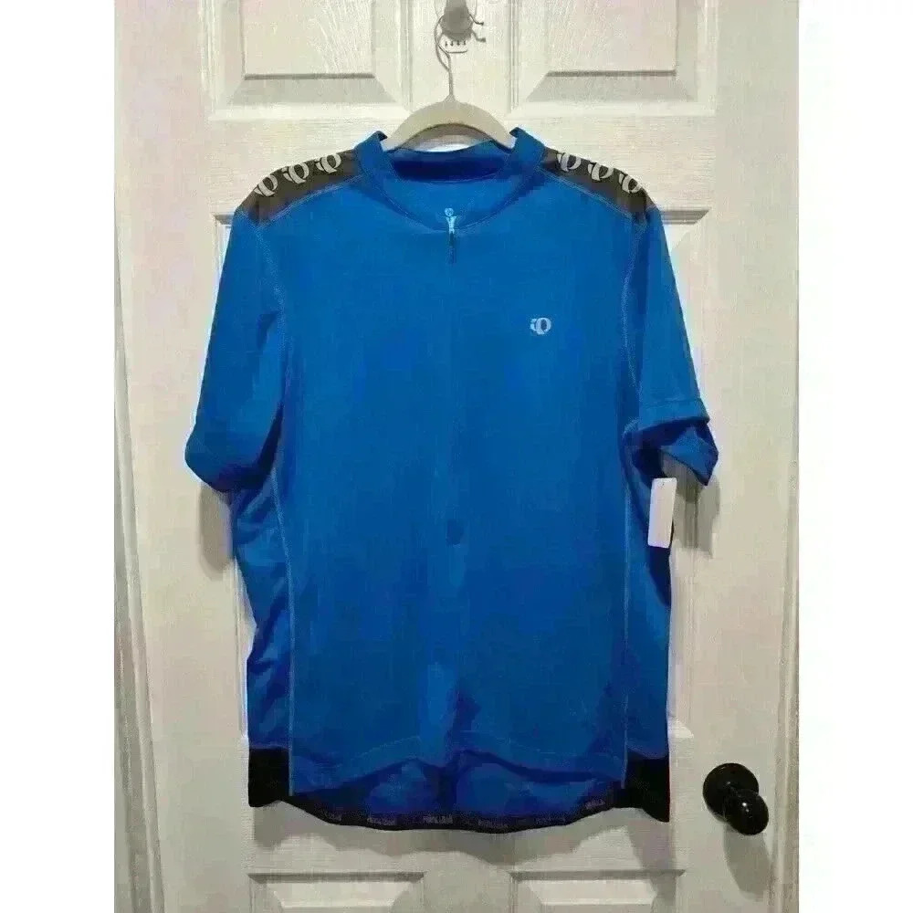 Pearl Izumi Select Cycling Jersey  Size XL Blue White 1/2 Zip‎ Select Series EUC